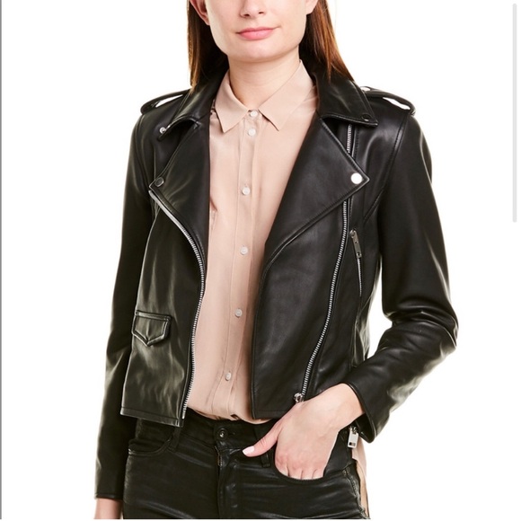 Walter Baker Black Leather Jacket - Picture 3 of 8